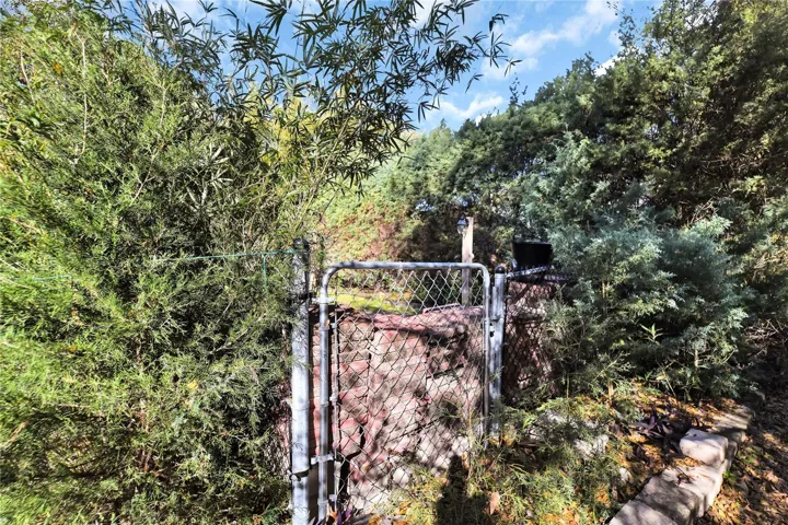 Fenced in backyard private