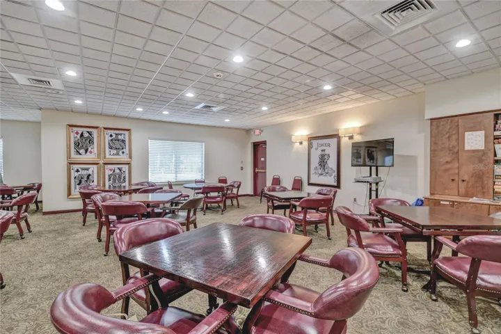 Card room in Orchid Club