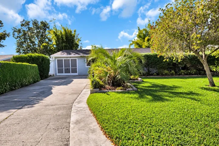 Exterior of the house, long drive way