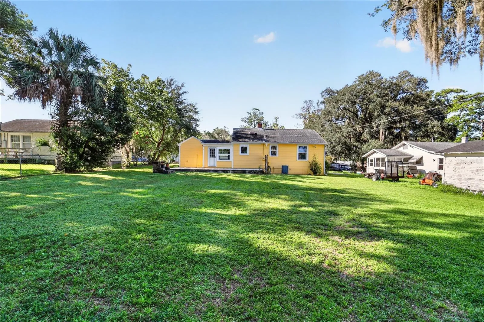Good size back yard