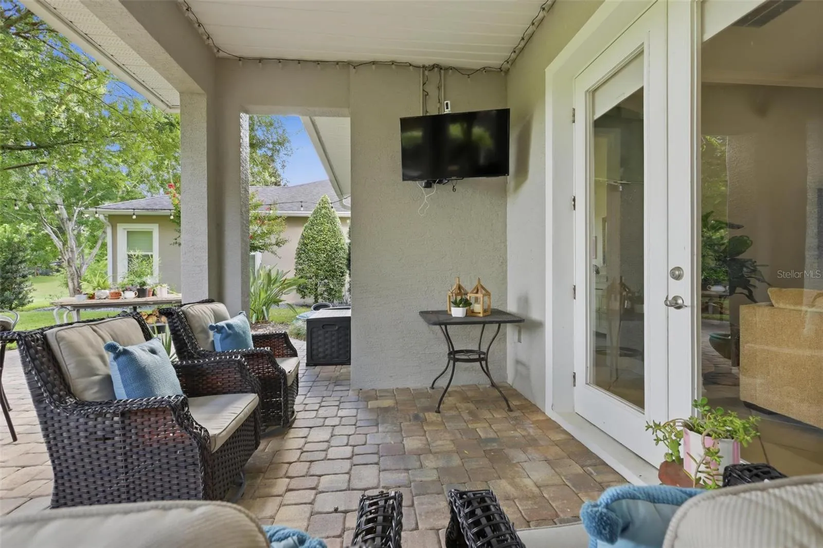 Rear Covered Patio w/ TV Hookups