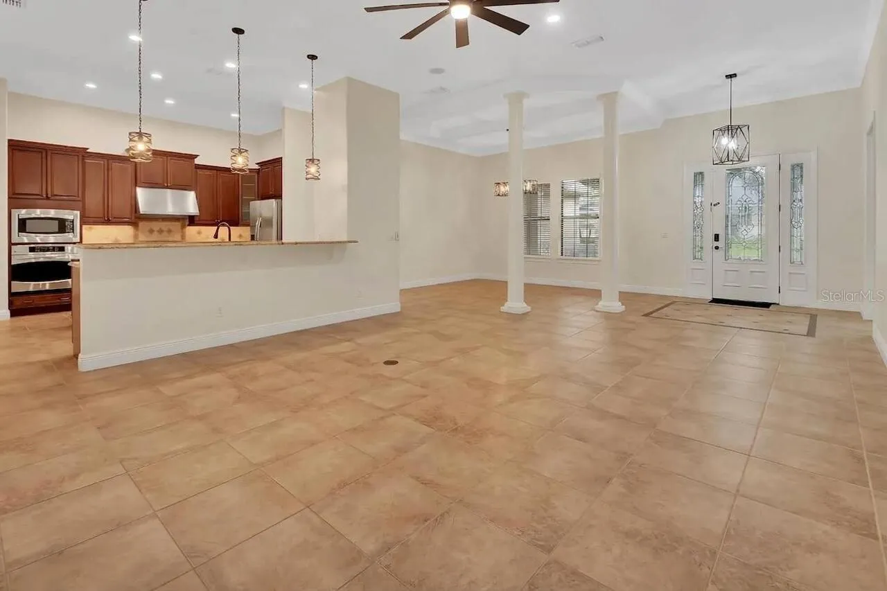 Living room with view of the Dining area