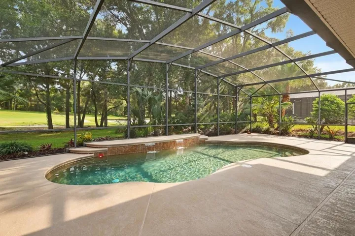 Screened in pool