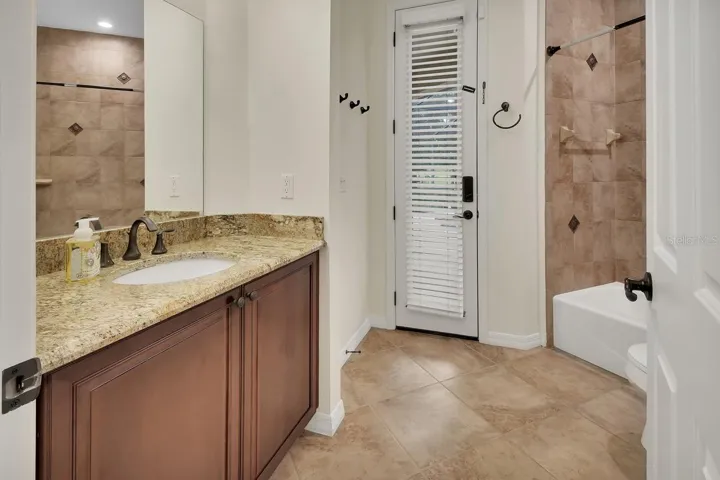 Bathroom 2 leads out to the pool.