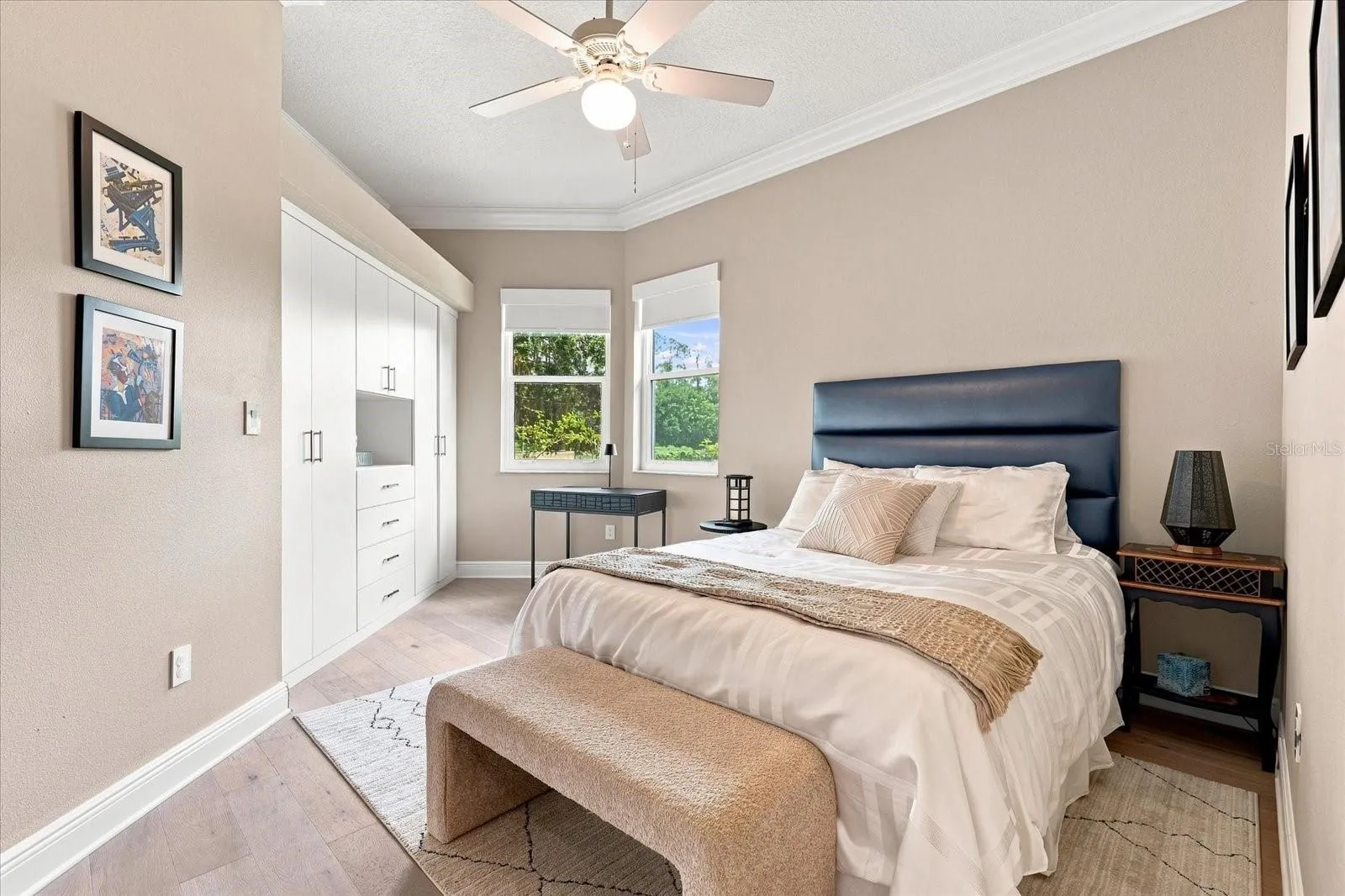 Bedroom 2 with Built in Closet and Golf Course Views