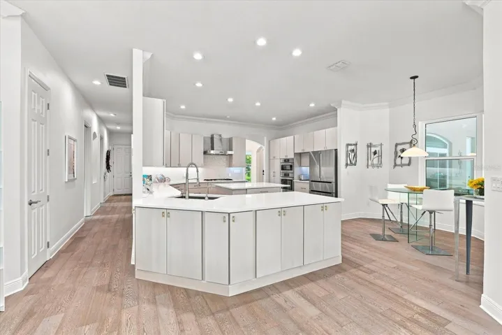 Kitchen and Hall to Secondary Bedrooms