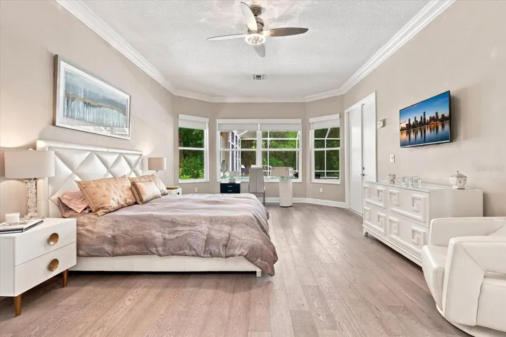 Primary Suite Overlooking Pool and Conservation