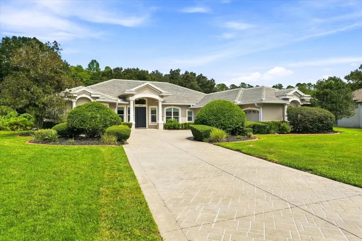 Long Brick Paved Driveway