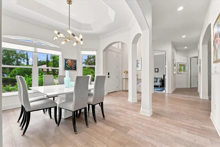 Dining Room at the Front of the Home