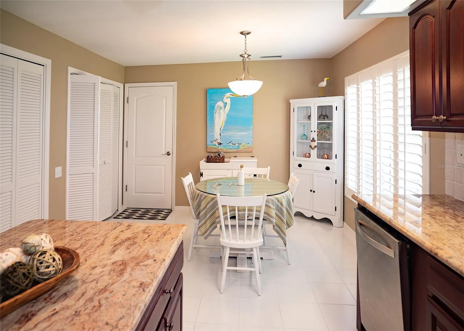 Lots of space for your dining table.