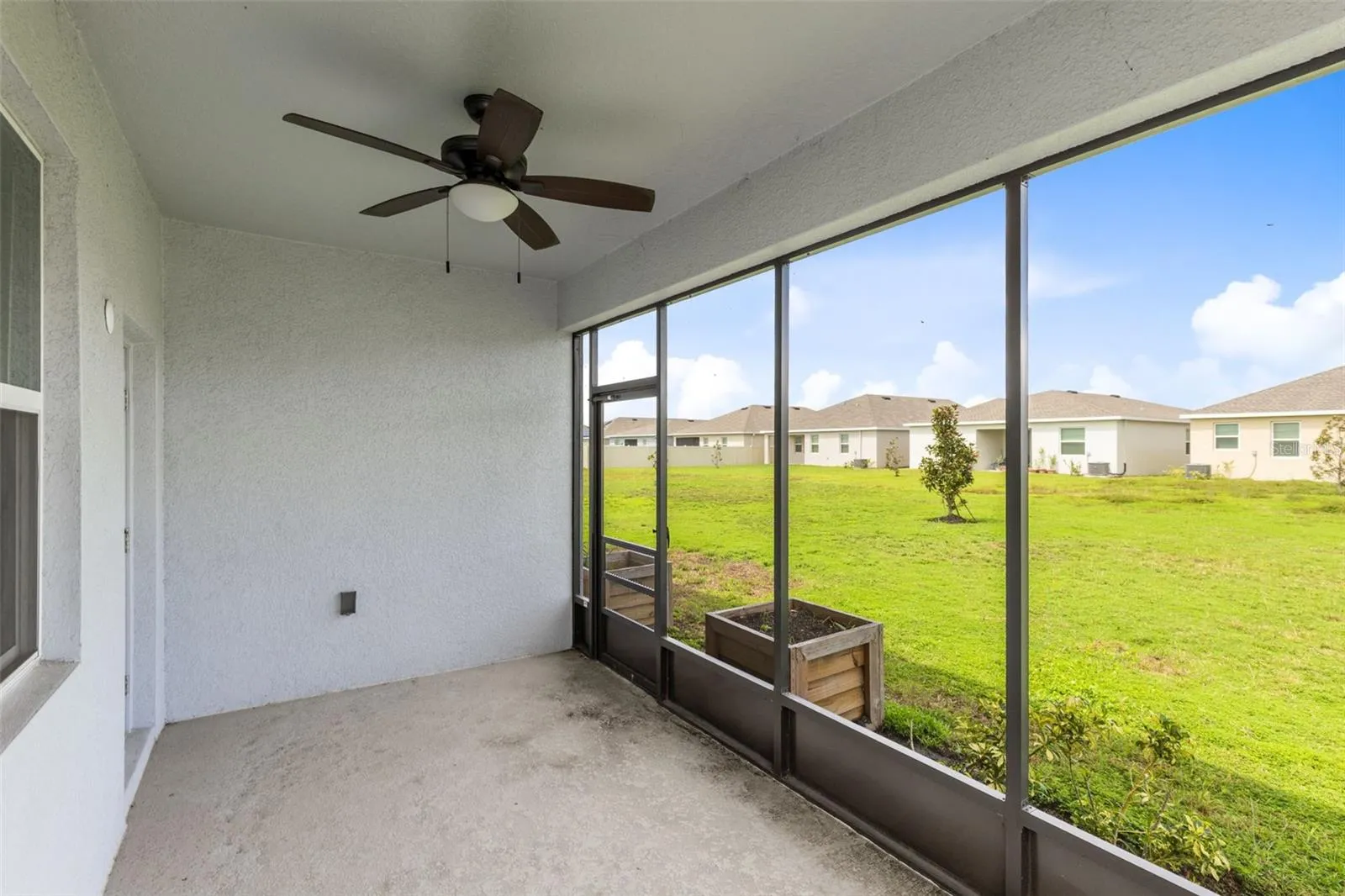 Enjoy the Florida lifestyle from the screened lanai overlooking the backyard, with plenty of room to relax, garden or create your own outdoor retreat.