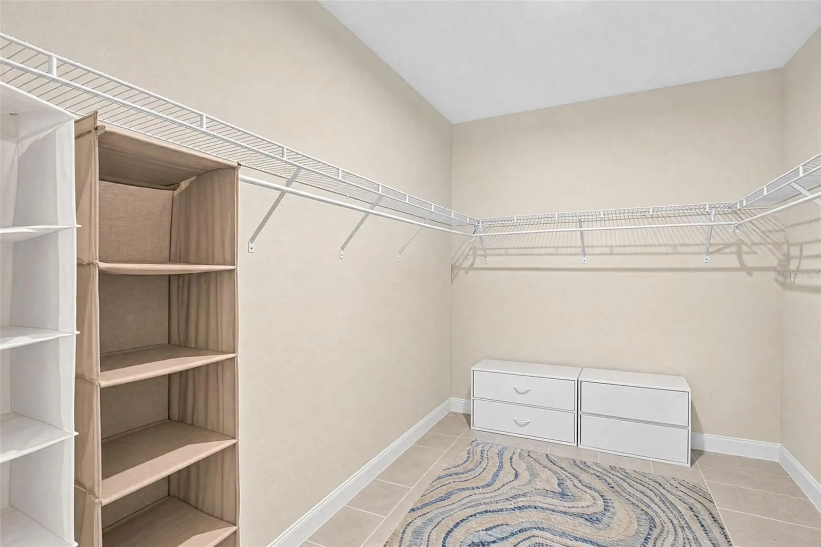 oversized primary walk in closet