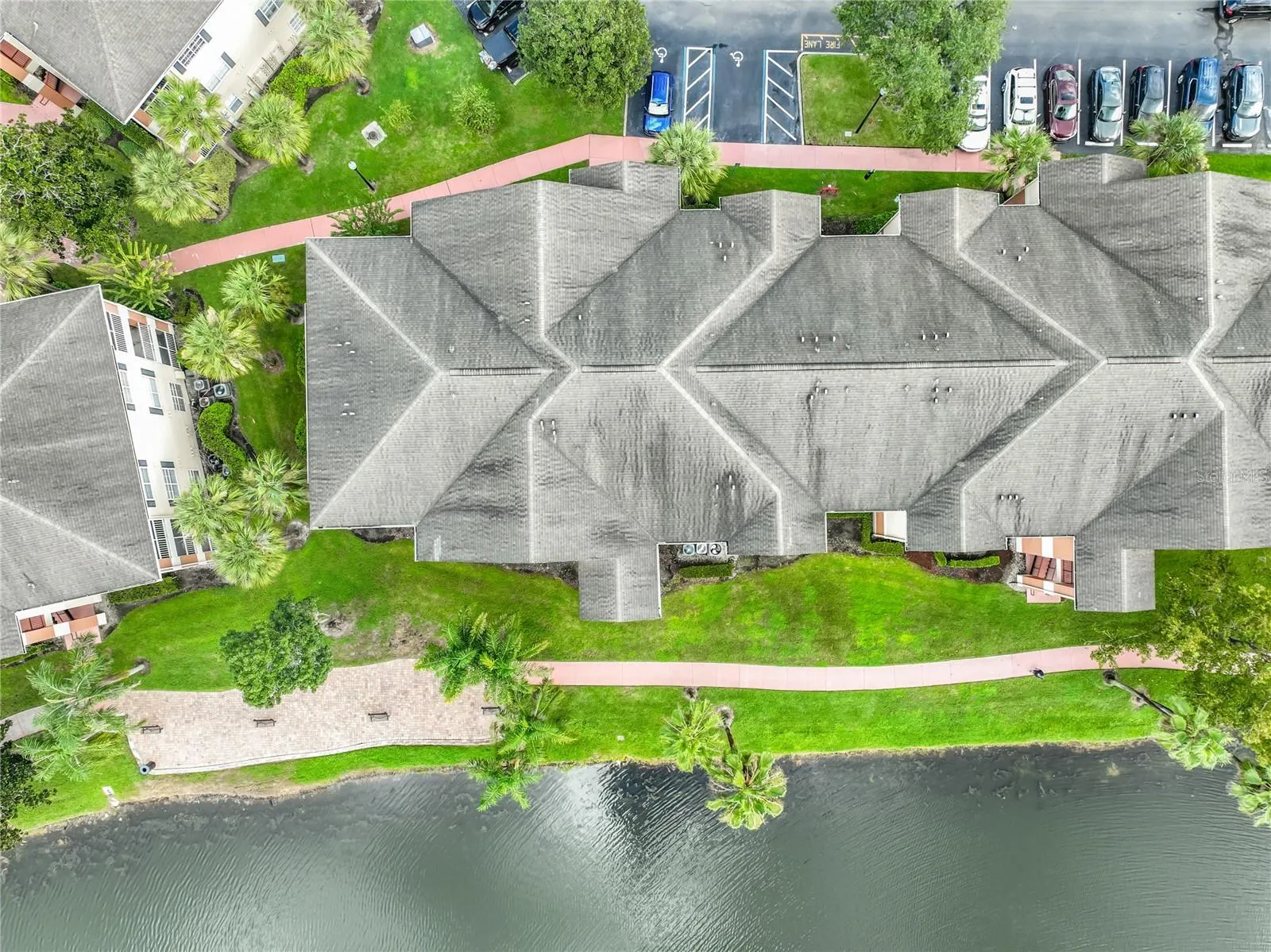 Beautiful walking path and lakefront directly behind your corner unit