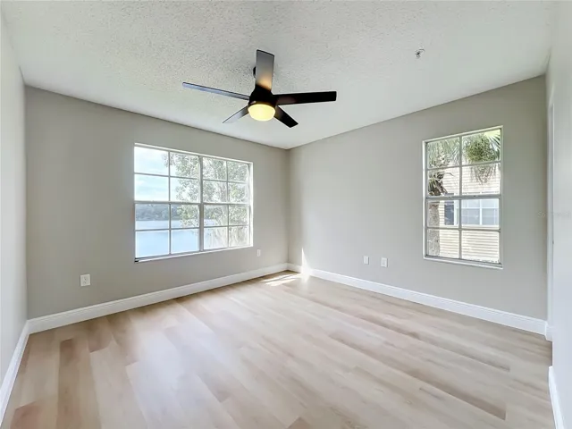 Bedroom 3 with incredible corner view facing the lake