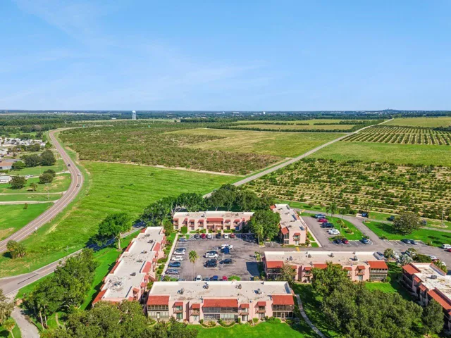 Aerial view looking NW