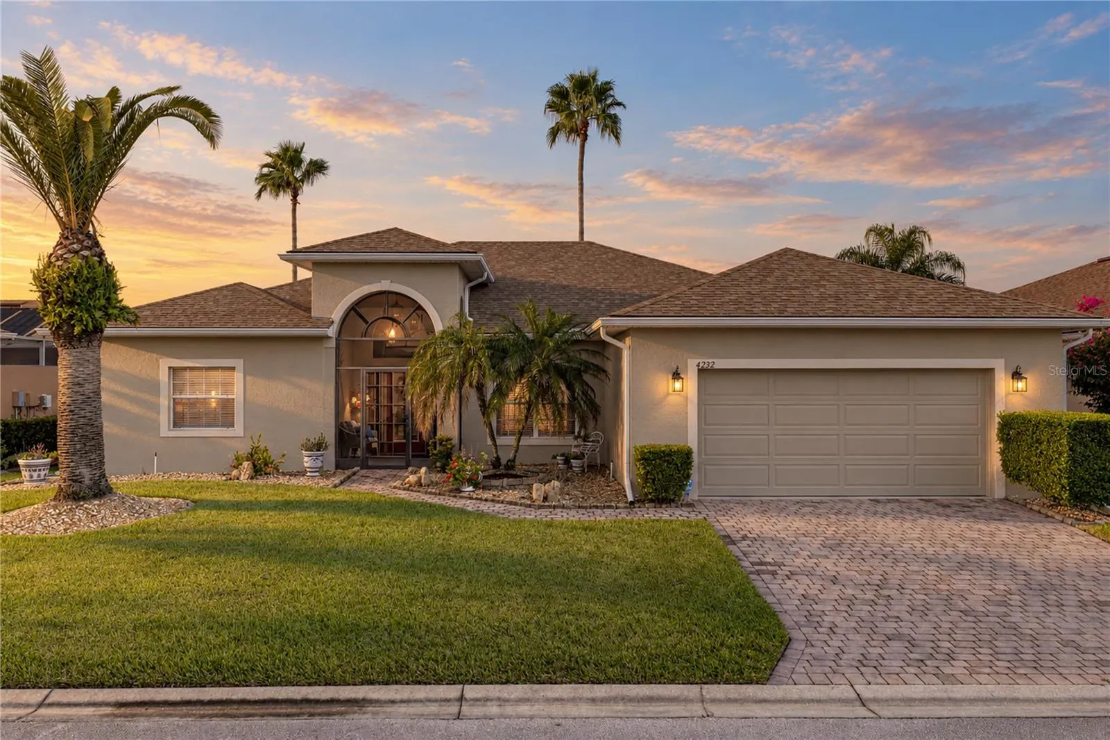 This former model home has lots of upgrades and special features.