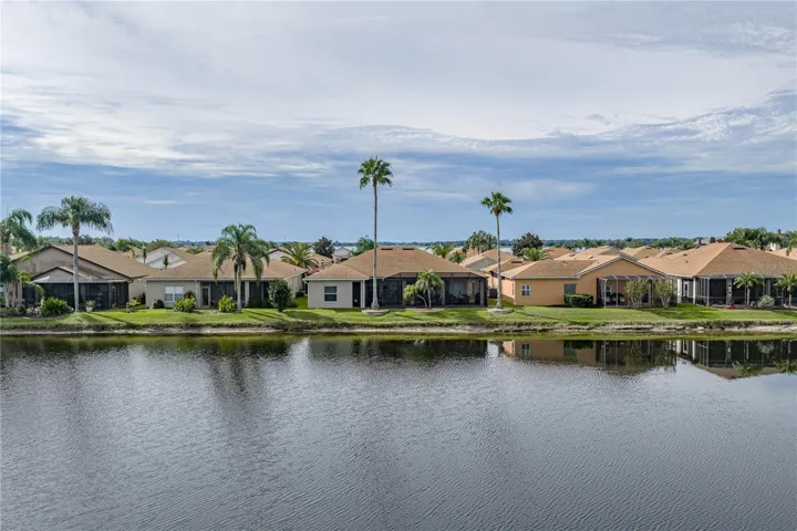 Having the pond behind the pond increases the privacy.