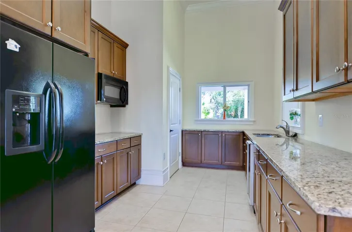 Kitchen inside the community Lake House