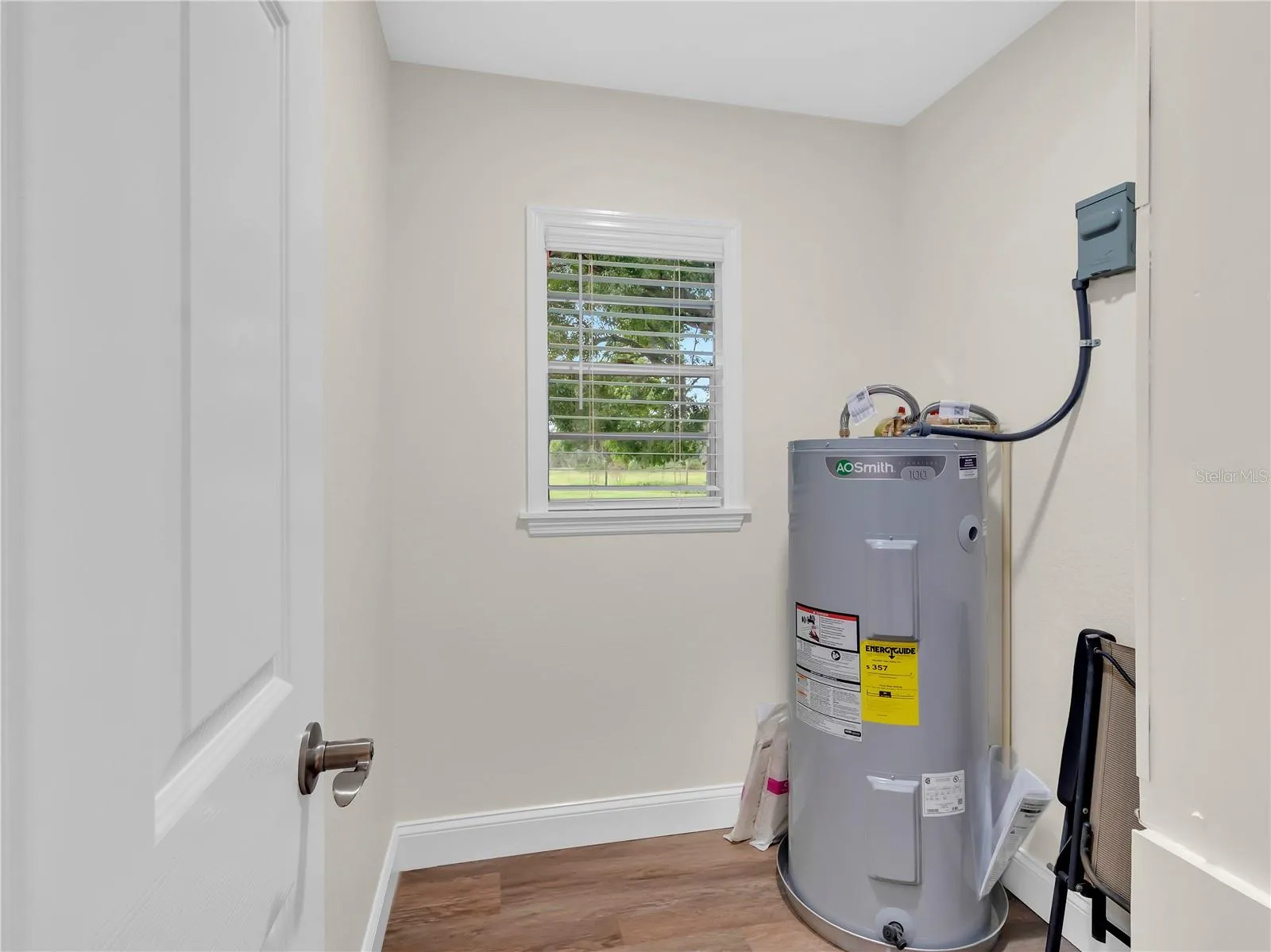 AC Utility Closet could easily be indoor laundry space with a stackable unit