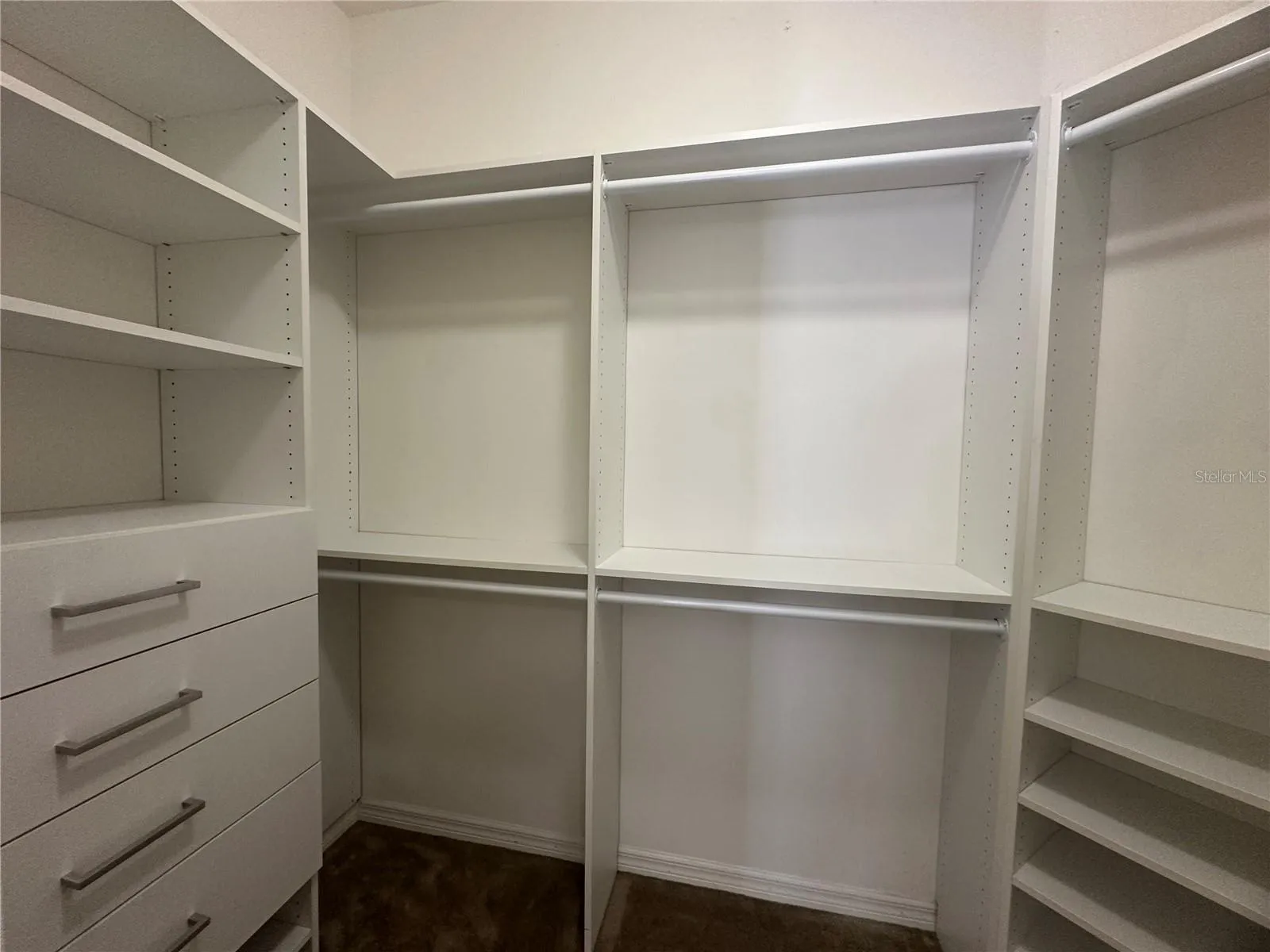 New Closet Shelving in Master Bedroom