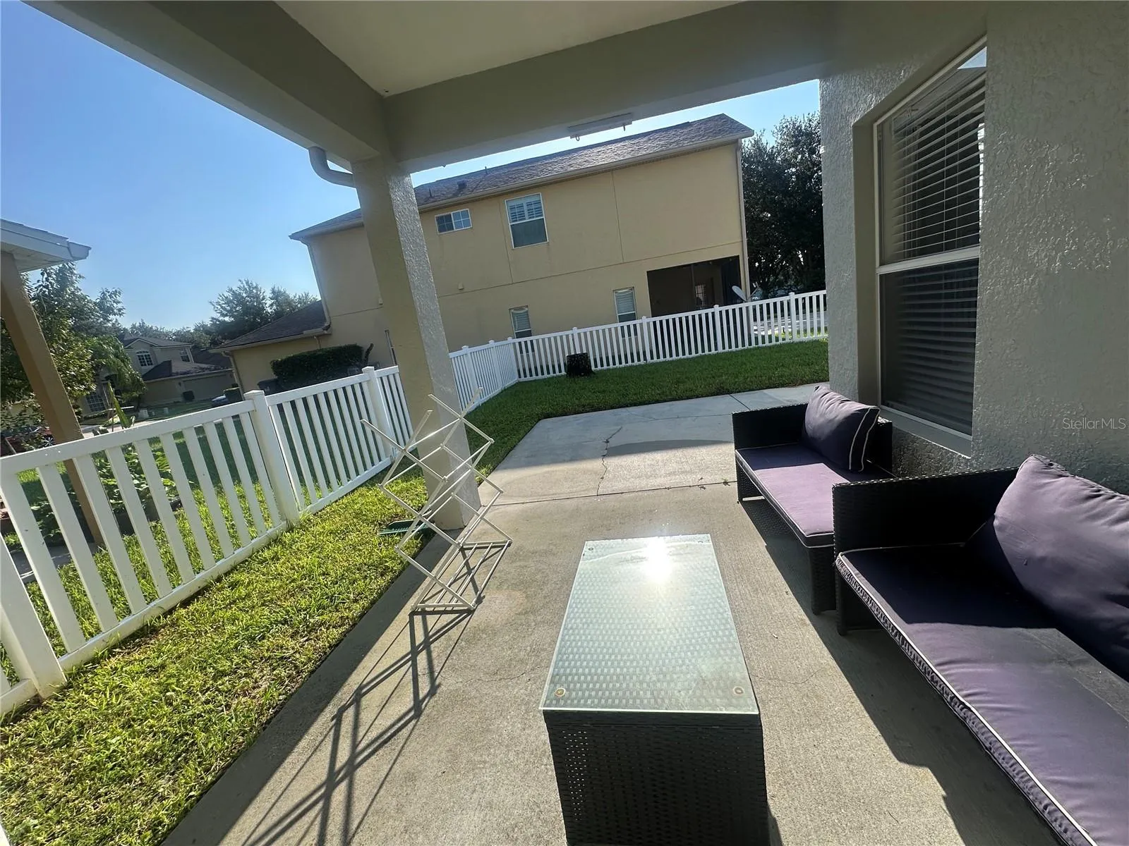 Covered back porch