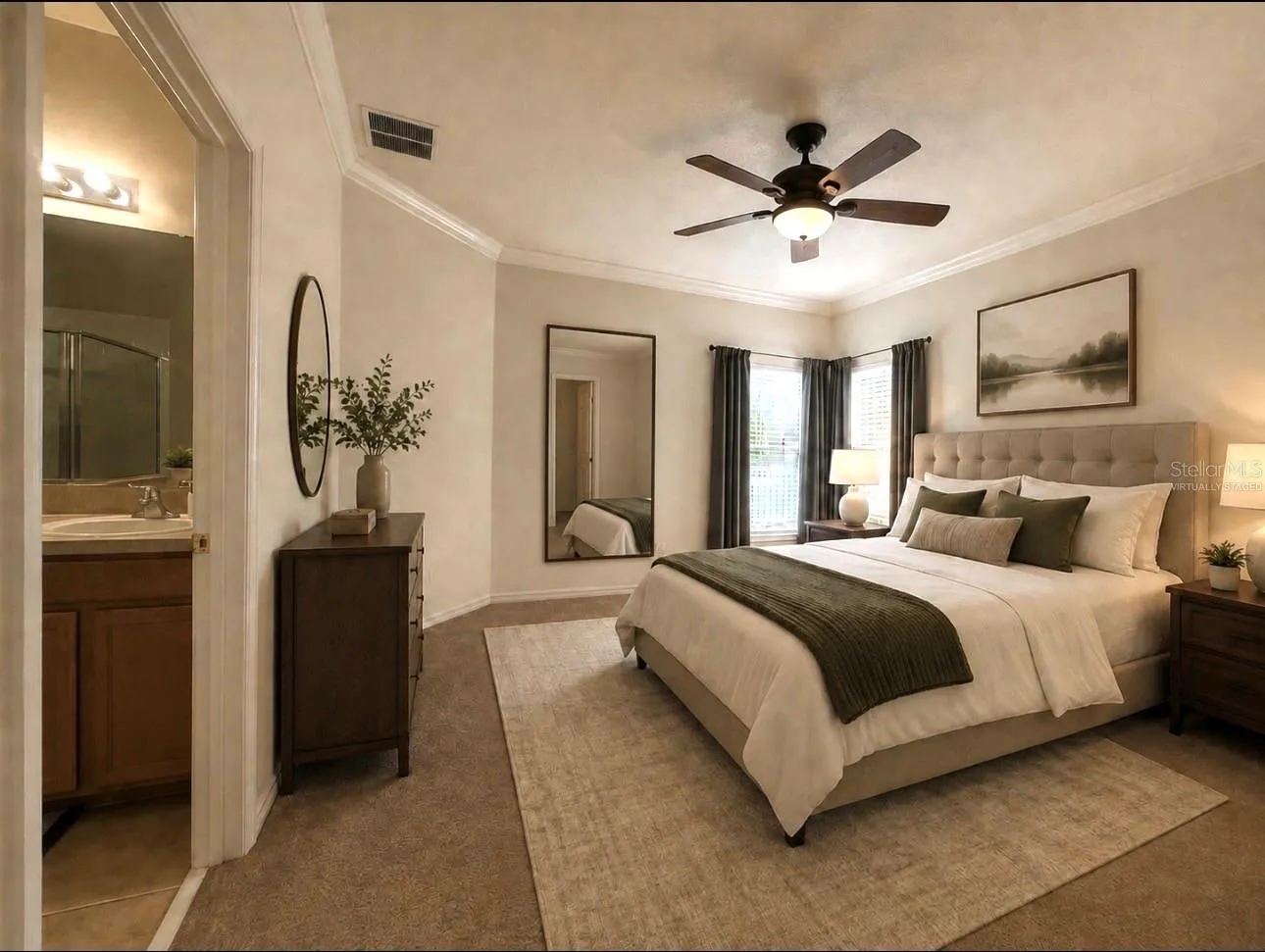 Master Bedroom Virtually Staged