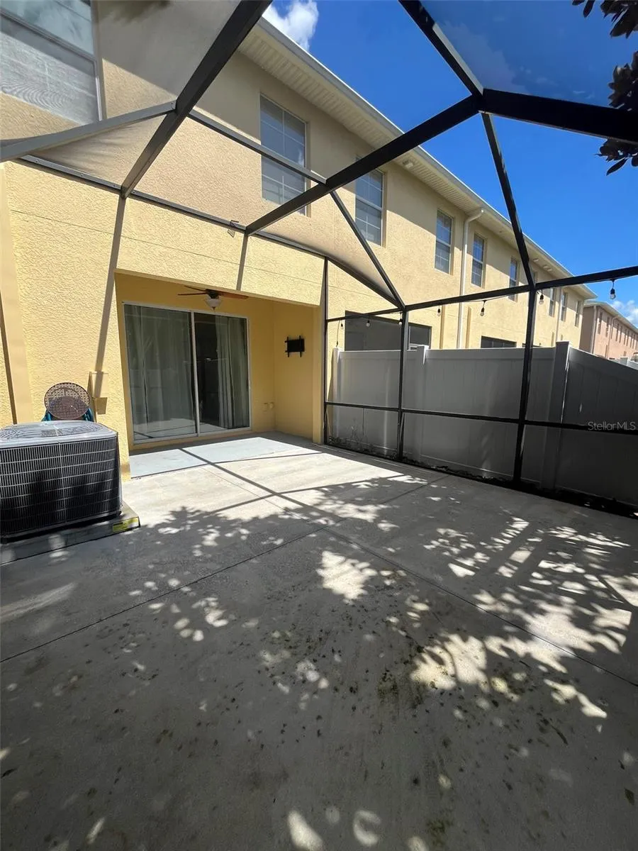 Screened back porch