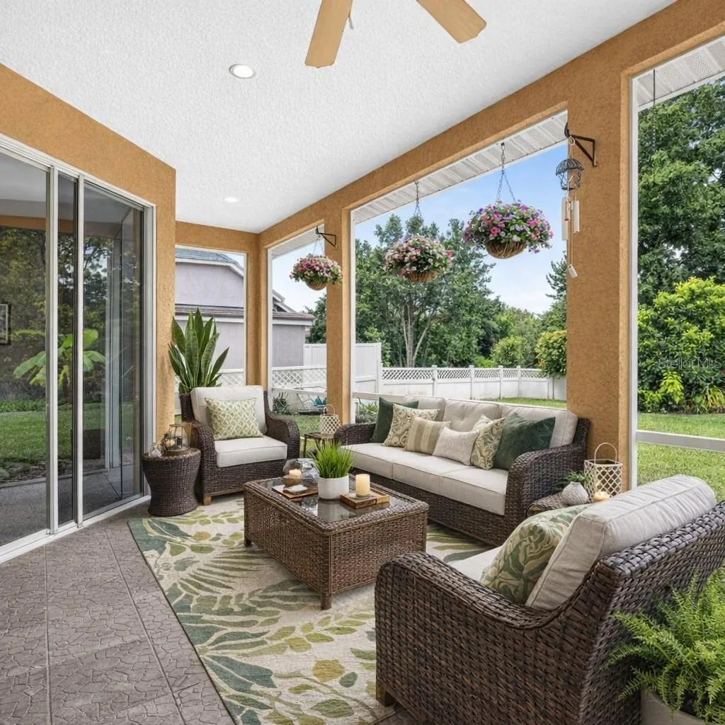 SCREEN PORCH STAGED
