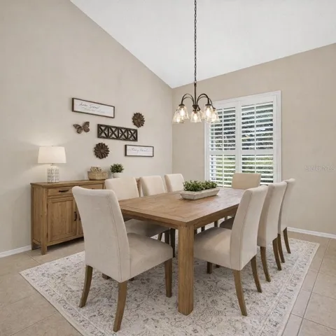 FORMAL DINING ROOM STAGED