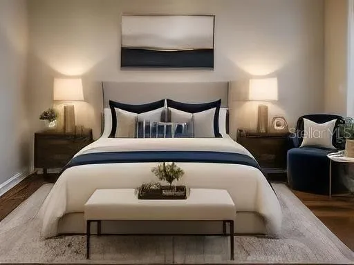 Virtual Staged bedroom