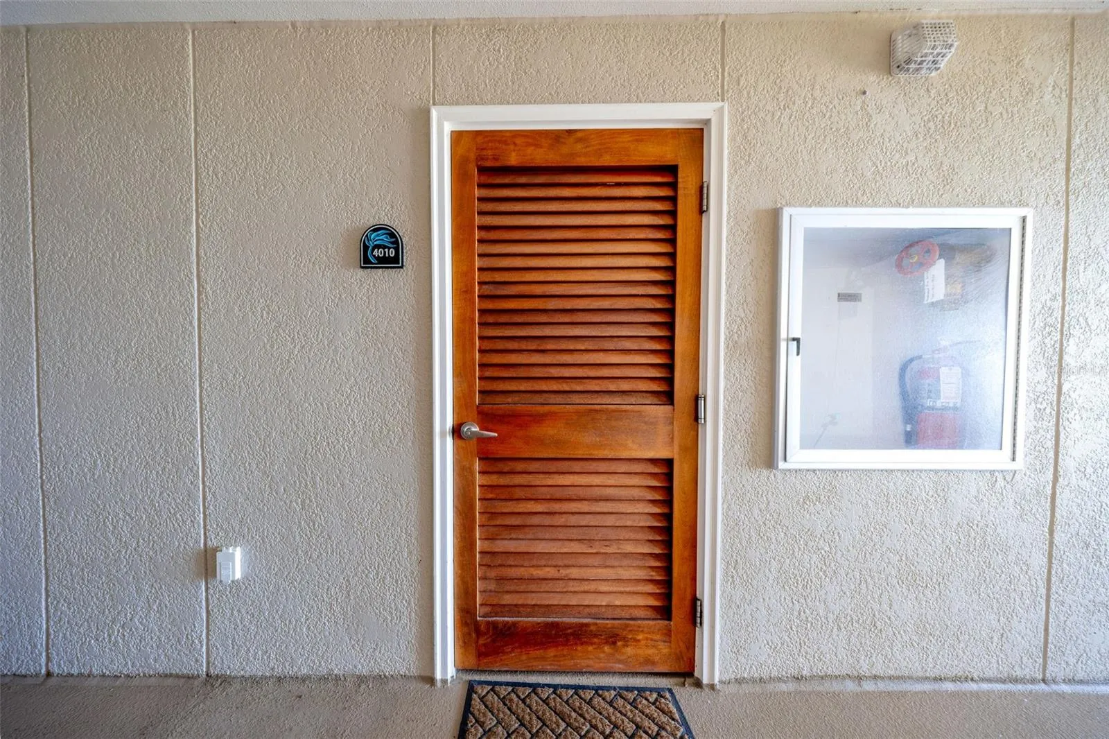 Front door of unit