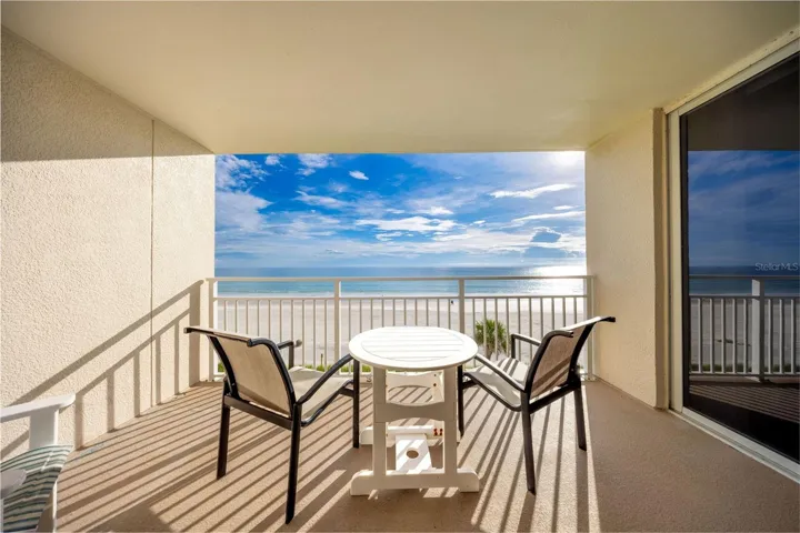 Private, unobstructed view of the beach