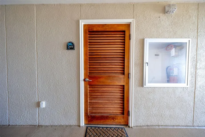 Front door of unit
