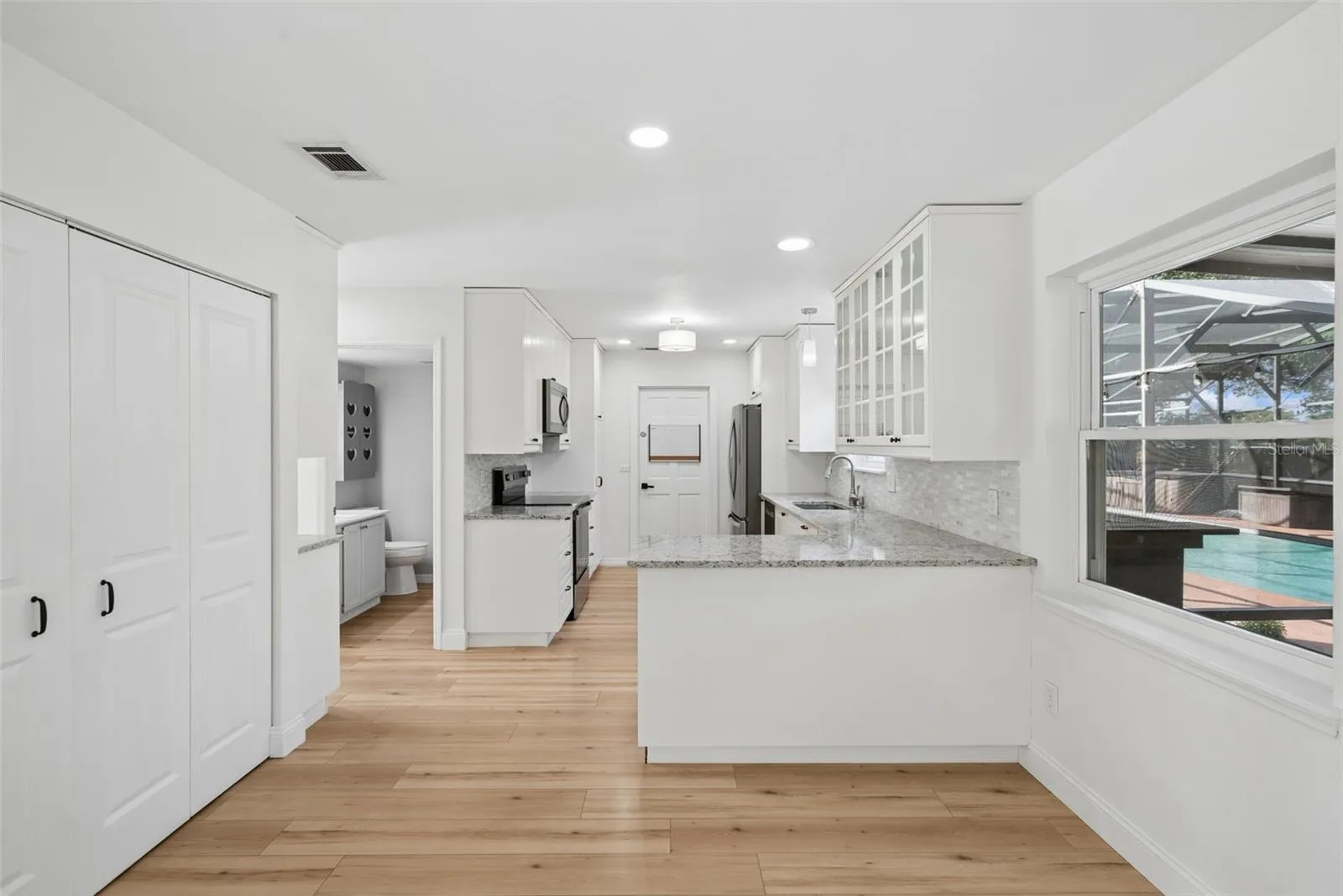 Flex Space Leading Into The Kitchen