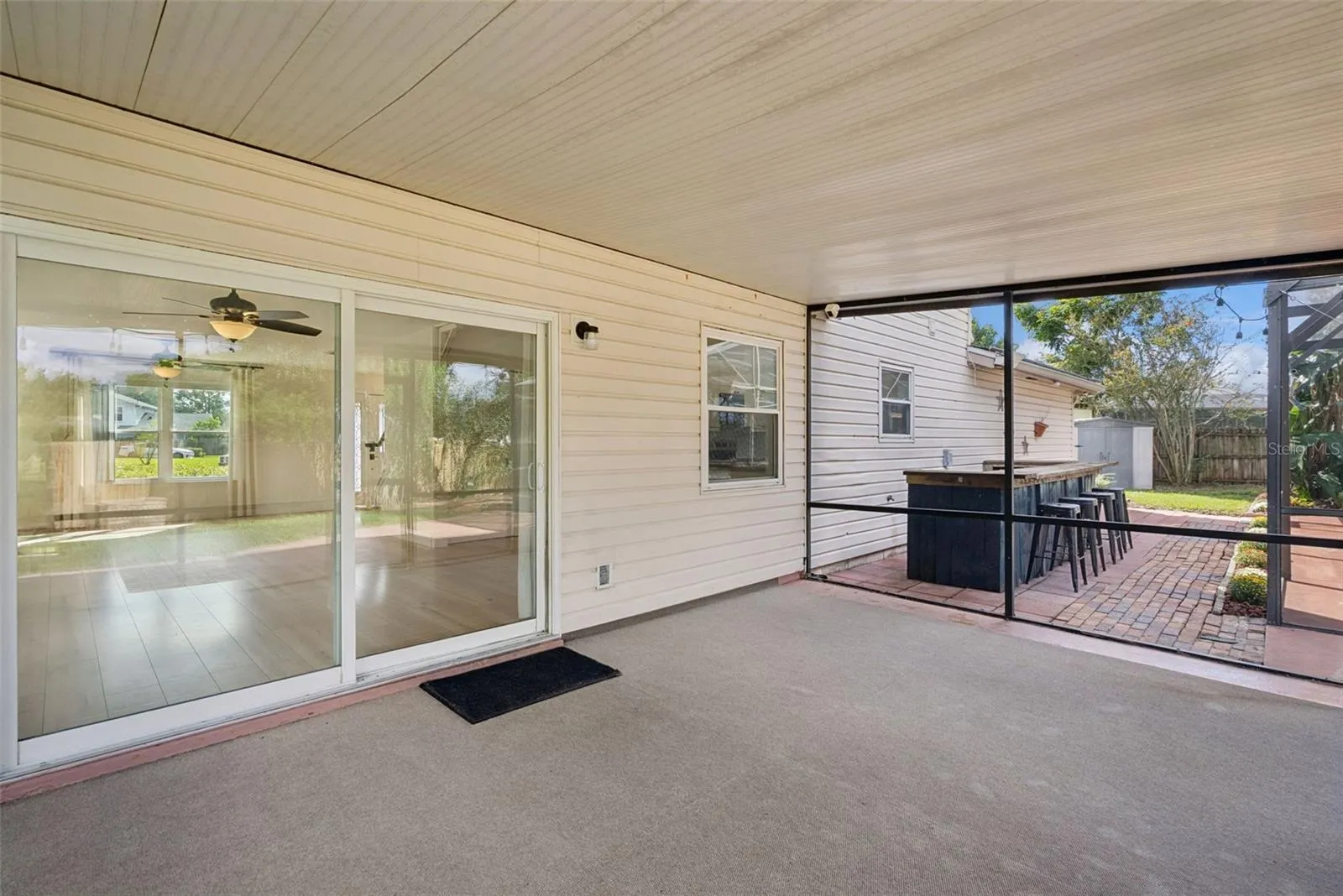 Covered, Screened-In Patio