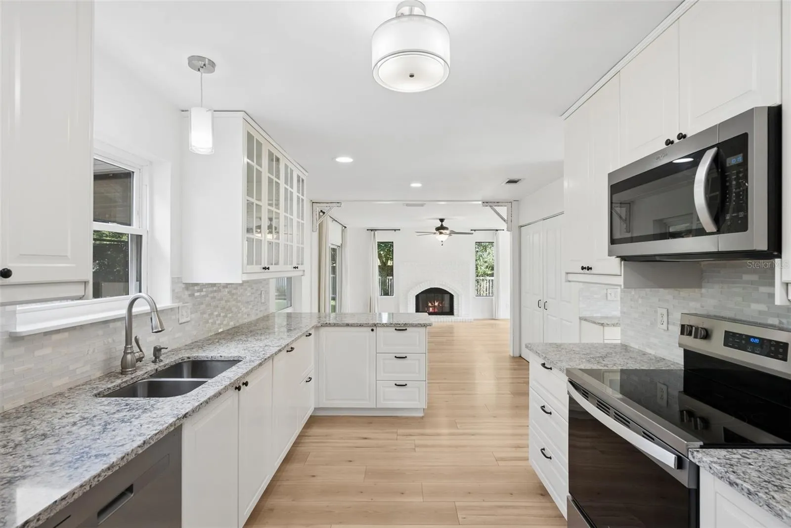 Kitchen Flows Naturally Into The Living Space