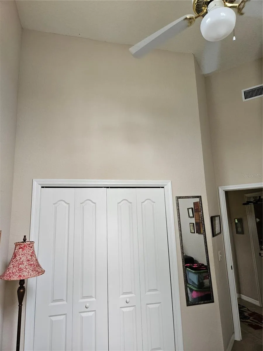 Guest bedroom high ceilings