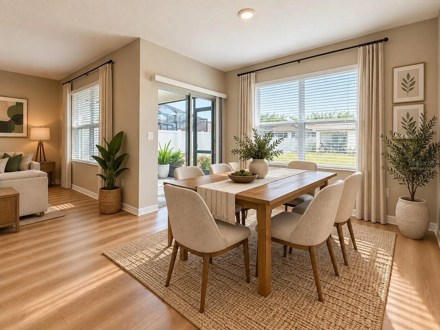 virtually staged-Dining Room