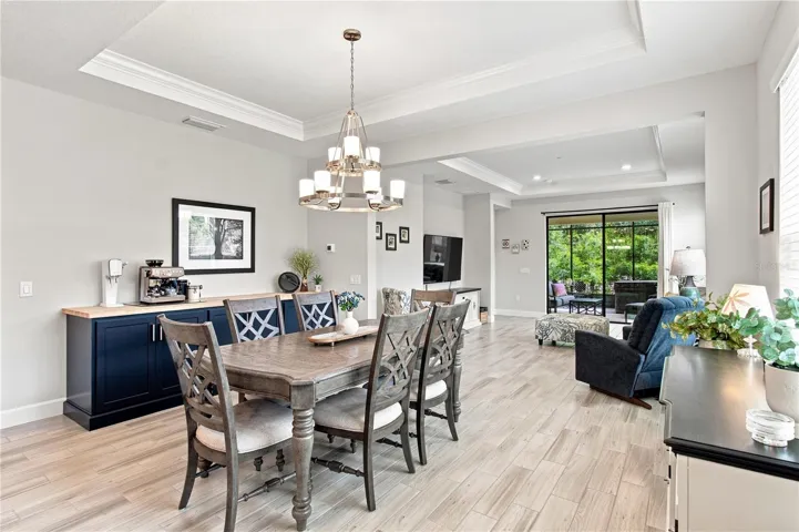 TRAY CEILING IN DINING ROOM