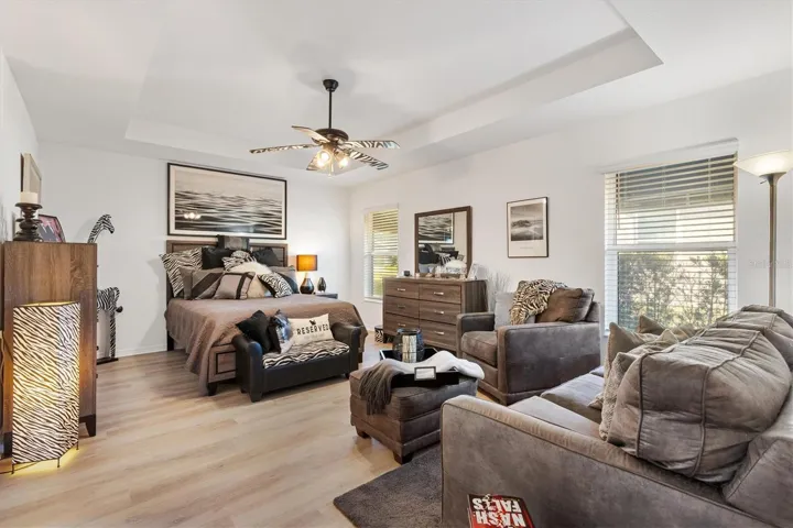 Large Primary Suite with Trey Ceiling