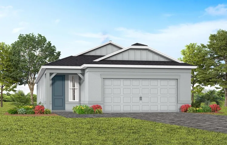 Exterior Design. Artistic rendering for this new construction home. Pictures are for illustrative purposes only. Elevations, colors and options may vary.