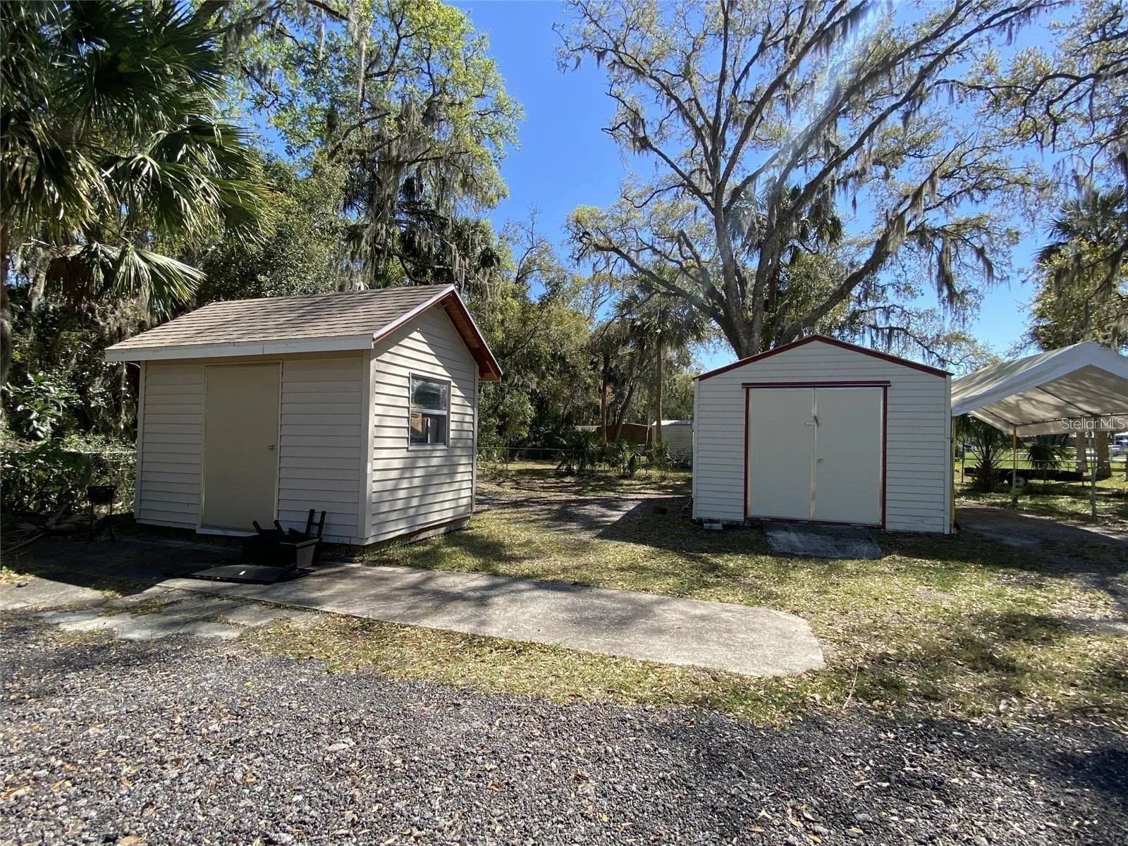 Storage Sheds for Tenant Use.