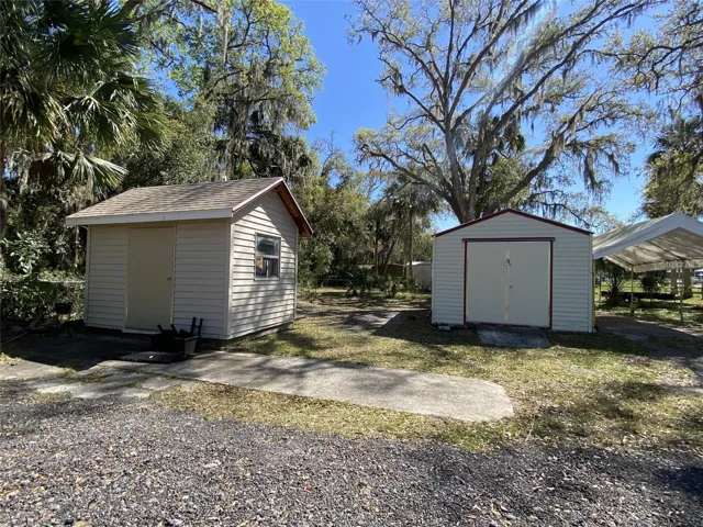 Storage Sheds for Tenant Use.