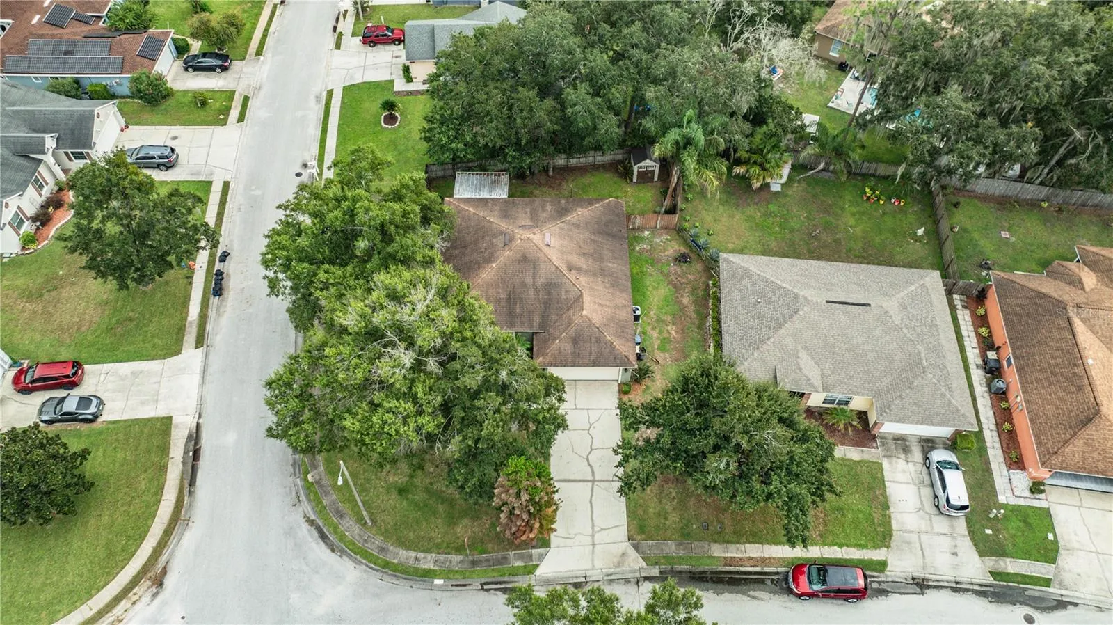 Aerial Corner Lot View