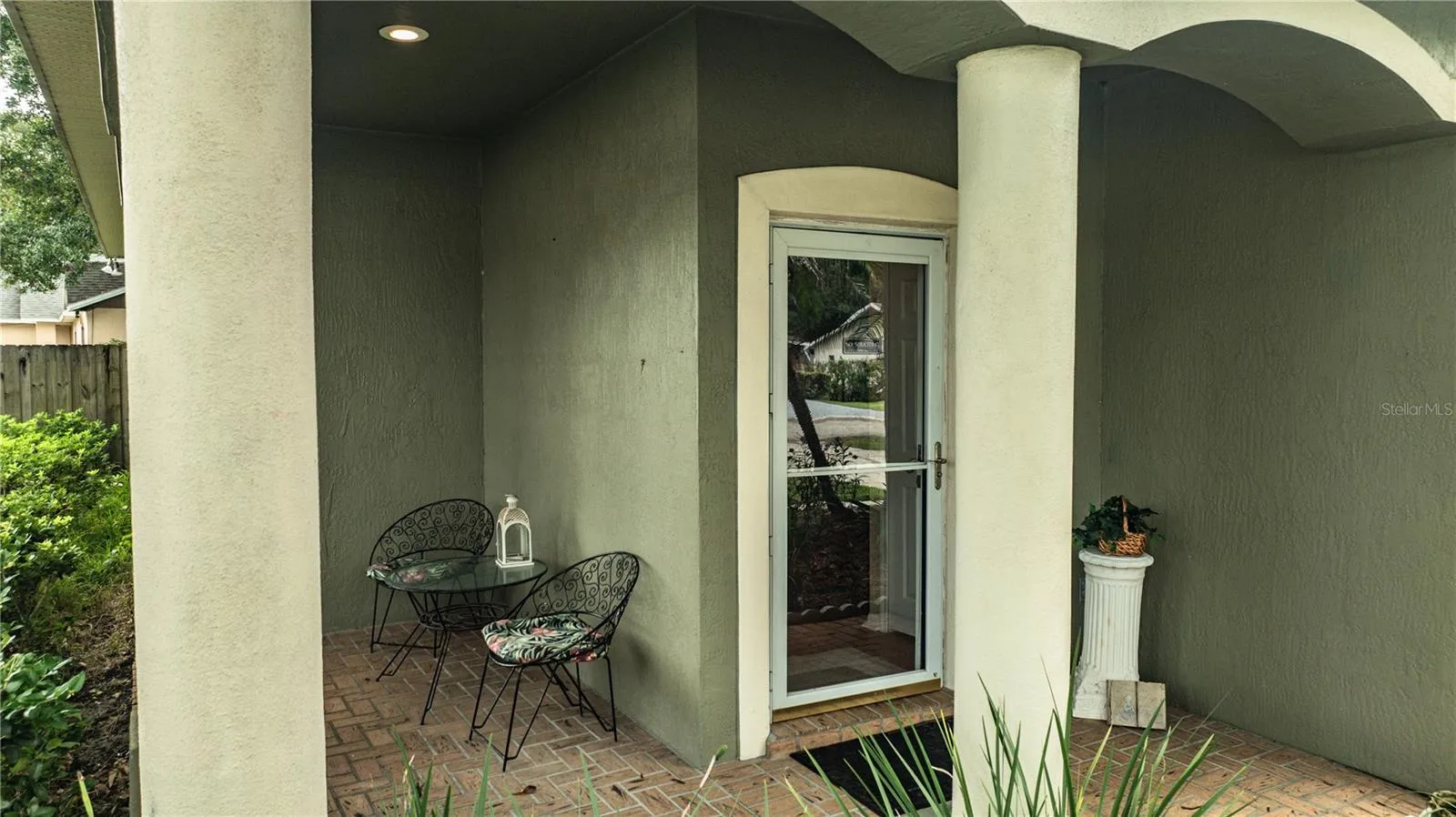 Front door and porch