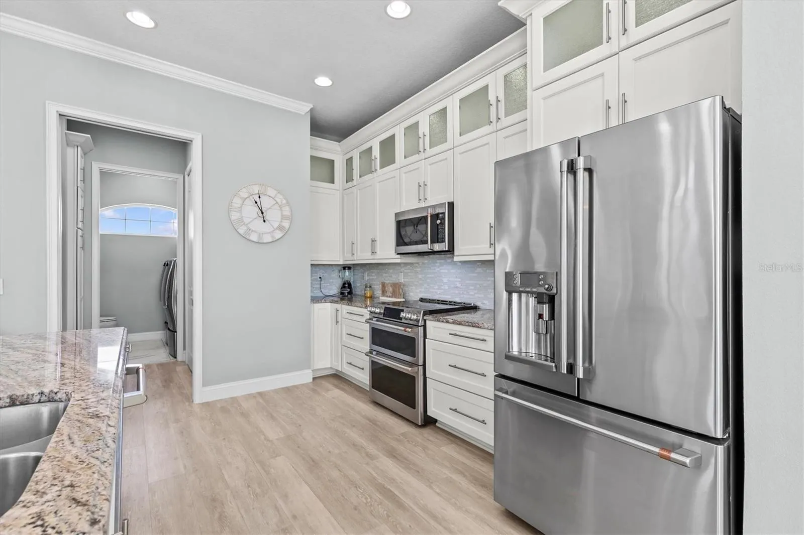 Kitchen to Pantry/Built in Desk/powder Room