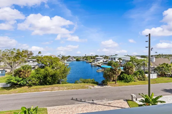 View of canal across the street from front balcony