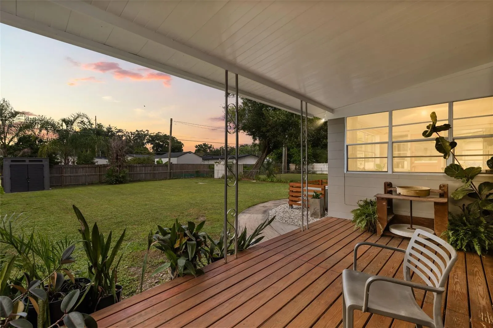 Covered Back Patio