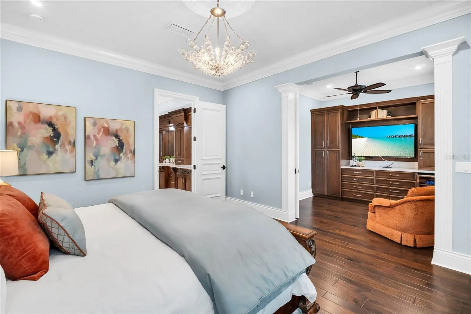 Primary Bedroom with adjoining relaxation area
