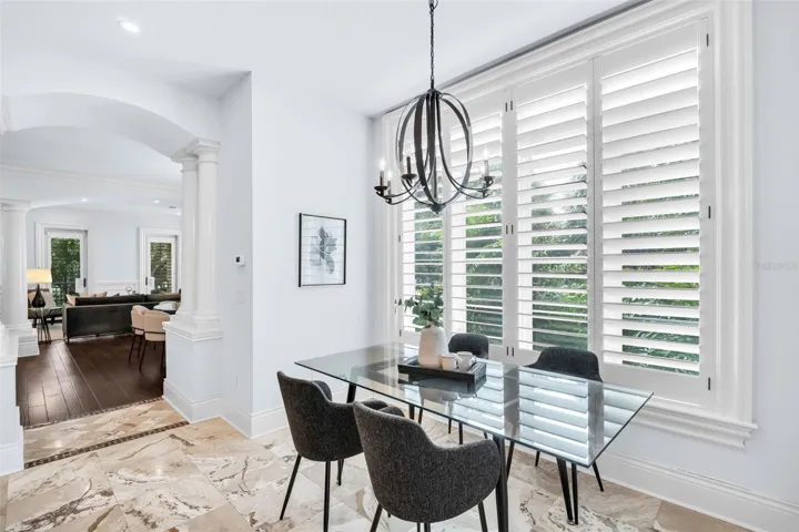 Breakfast dining area